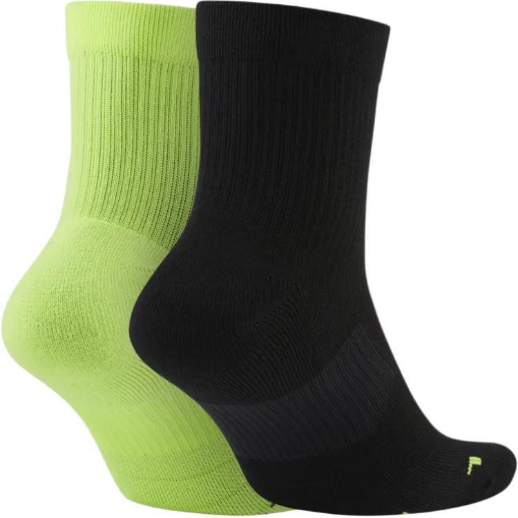Носки Nike Multiplier Ankle Unisex 2 шт (Зеленый+Черный) — фото 2
