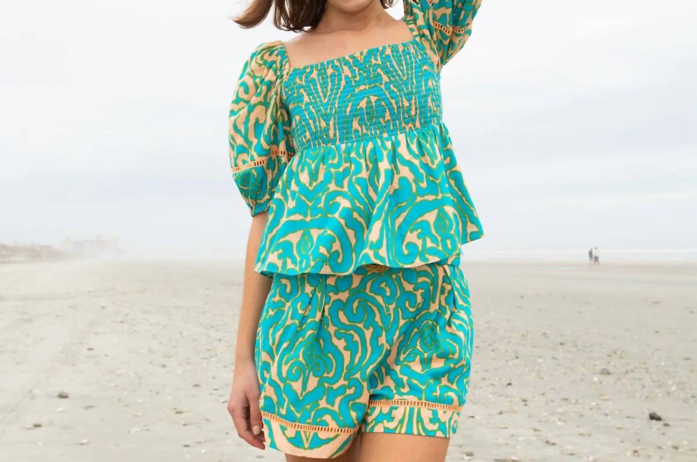 

Бирюзовая блузка Violet Anna Cate