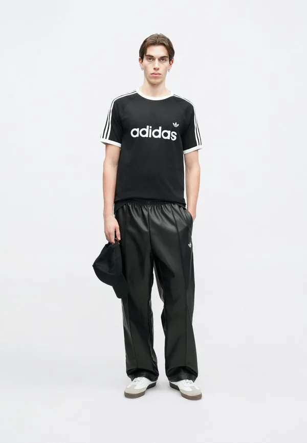 Футболка с принтом 3s с контрастной отделкой Adidas Originals, Black — фото 3