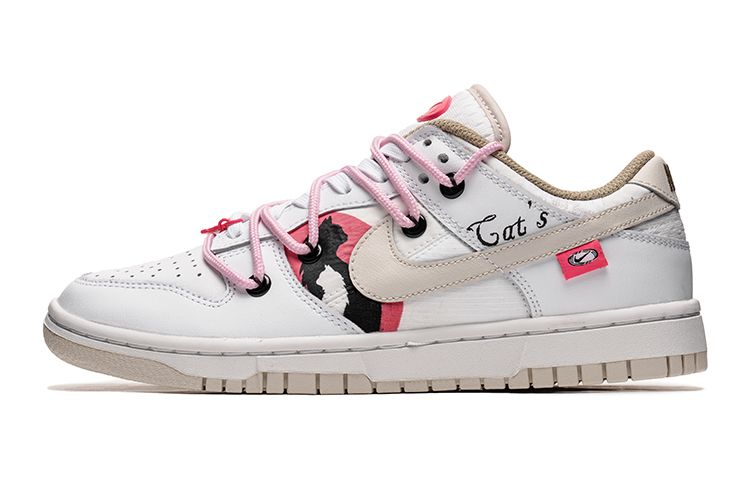 

Кроссовки Nike Dunk Skateboard Shoes Women's Low-Top White Pink