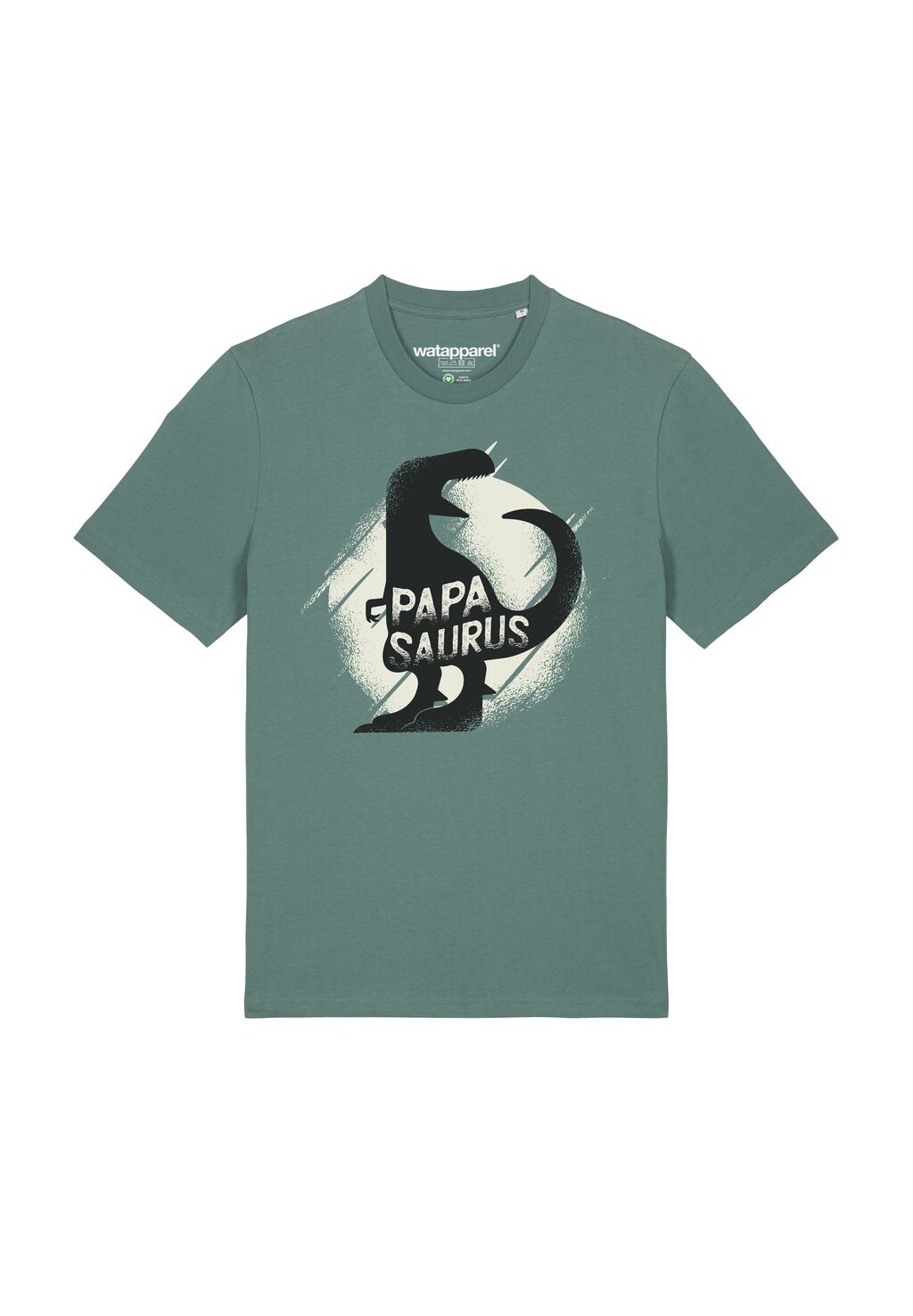 

Футболка с принтом PAPASAURUS watapparel, темно-зеленый