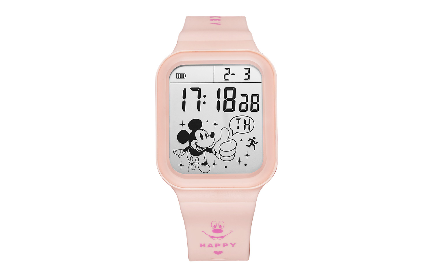 

Disney Часы Mickey Series Electronic Movement Silicone Strap Watch Women's Watch Gray Dial