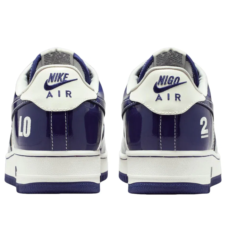 Кроссовки Nike x Nigo Air Force 1 Low '01 'Last Orgy 2' IO8765-100, темно-синий — фото 4