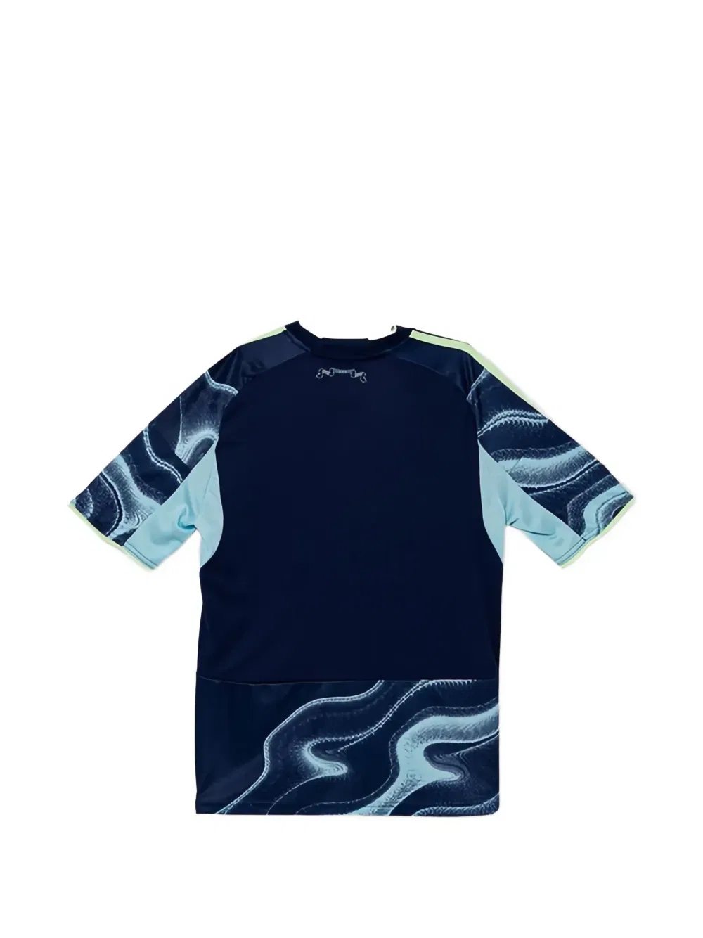 Футболка с круглым вырезом и тремя полосками Adidas Kids, синий — фото 2