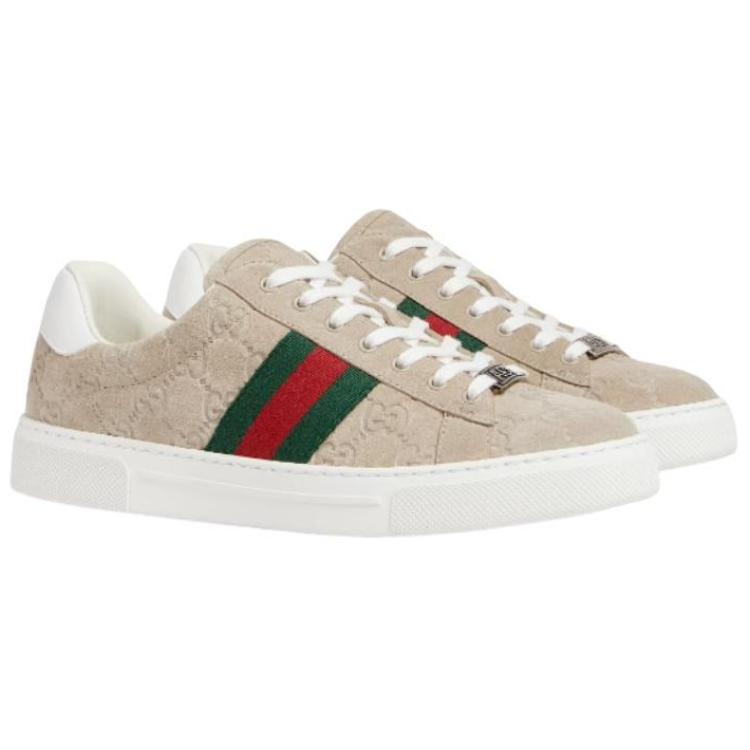 Женские кроссовки ACE Low top Skateboard Oat GUCCI, [Regular Edition]Original Shoe Box Included — фото 4