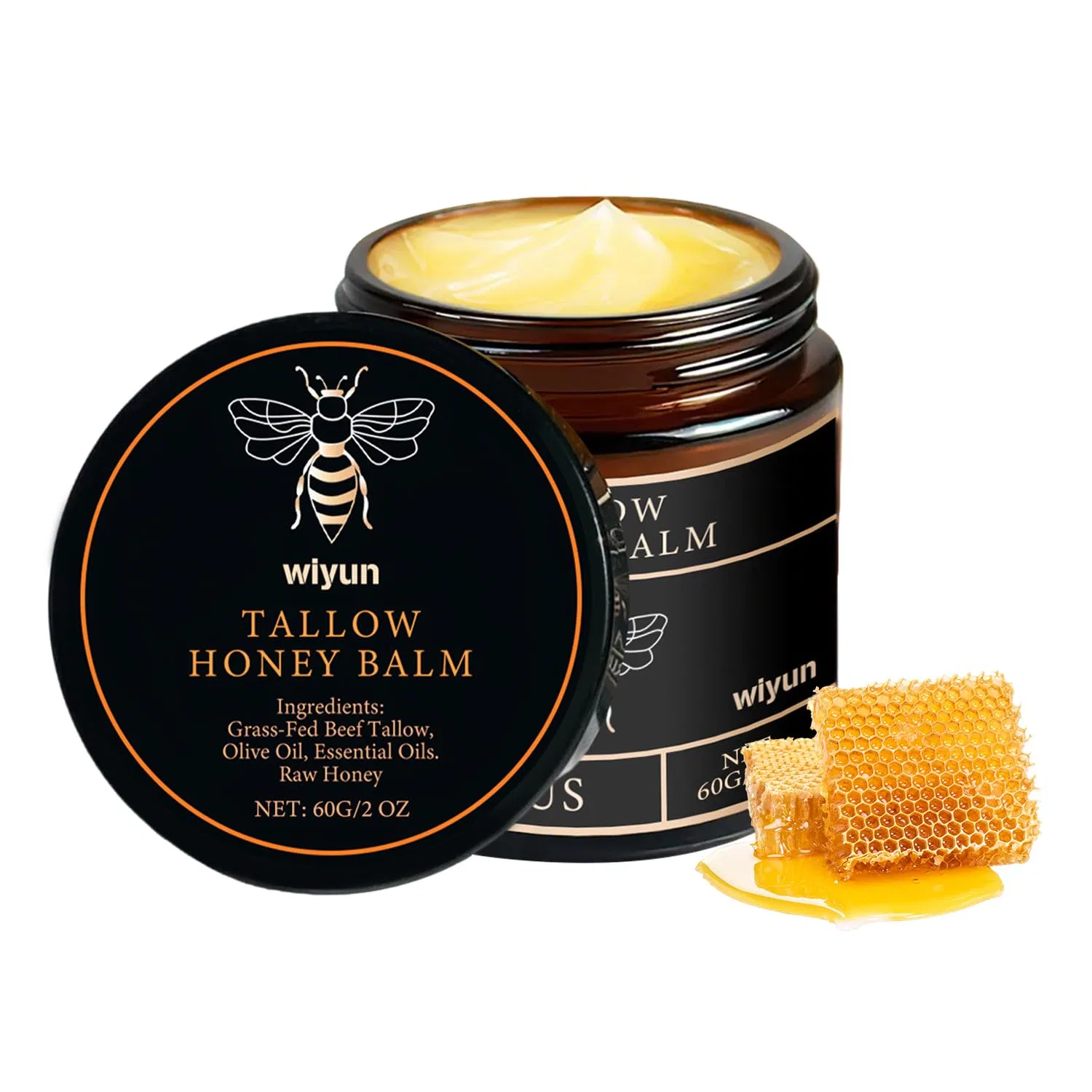 Бальзам для лица и тела Beef Tallow Honey Balm Shenkon Tech