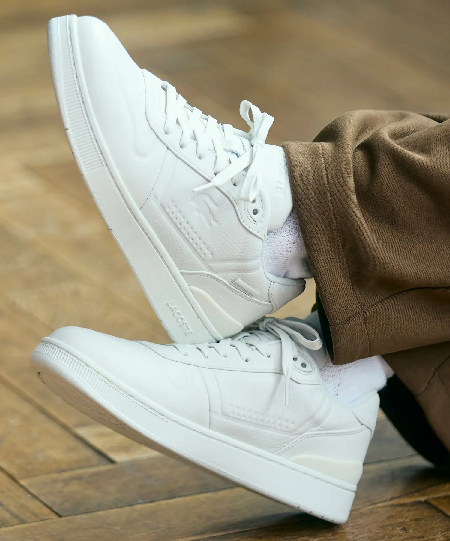 Мужской защитный щиток T-CLIP SHIELD 225 2 SMA LACOSTE, Off white — фото 3