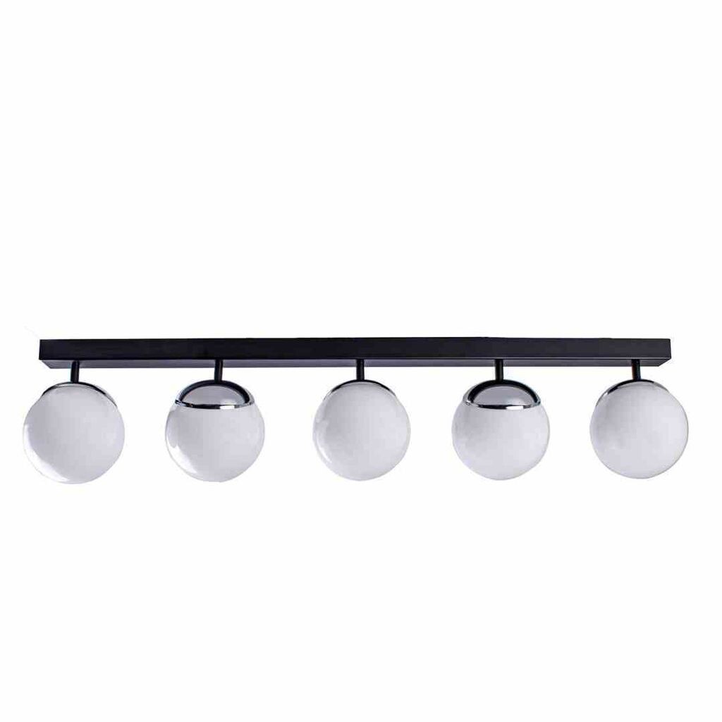 

Потолочный светильник Sfera Black/Chrome 5Xe14 потолочный светильник Milagro, черный