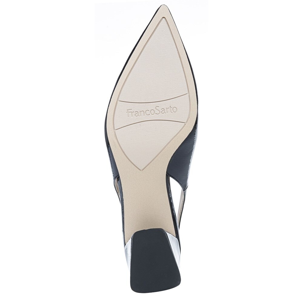 Женские туфли-лодочки Racer с ремешком на пятке Franco Sarto, цвет midnight patent faux leather — фото 3