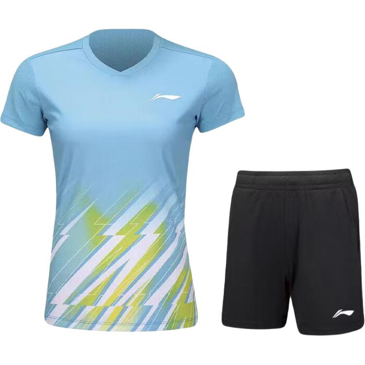 

LINING Футболка Badminton Clothing Women's Blue Black