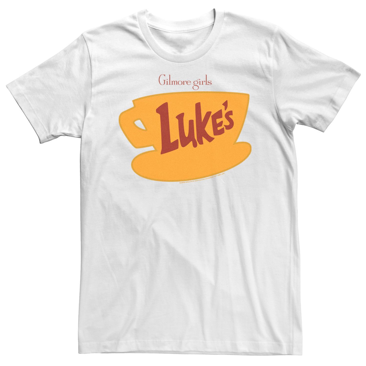 

Мужская футболка с логотипом Gilmore Girls Luke's Licensed Character, белый