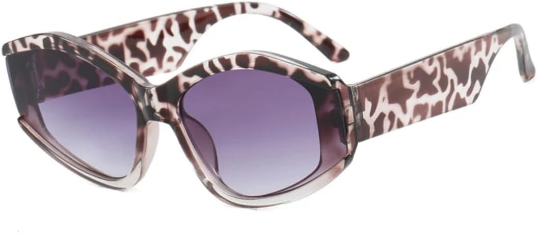 

Солнцезащитные очки с защитой UV400 | Оправа «кошачий глаз» с цветными линзами | Для женщин и мужчин | Для занятий спортом на открытом воздухе и вождения DSVIGF, Leopard Gray