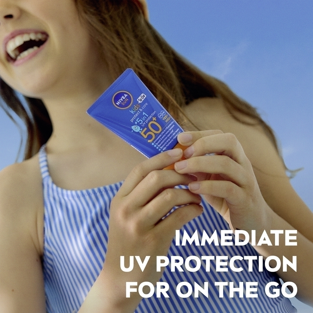 Солнцезащитный лосьон Sun Kids «5 в 1» для детей Nivea, spf 50+ 50 мл — фото 4