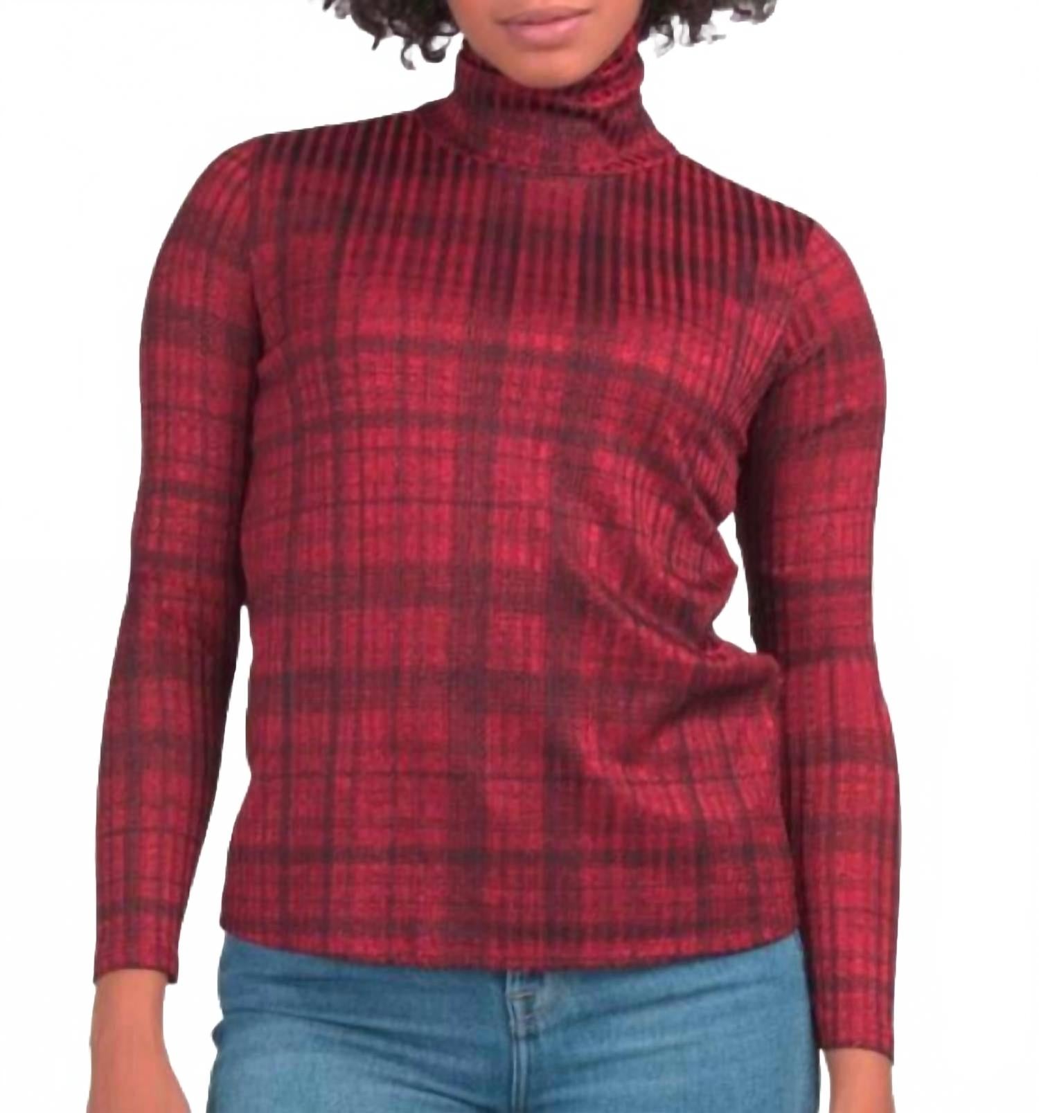 

Premise Металлизированная водолазка красного и черного цвета