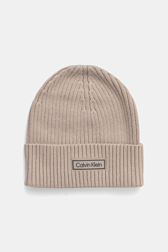 

Шапка с добавлением кашемира Calvin Klein, бежевый