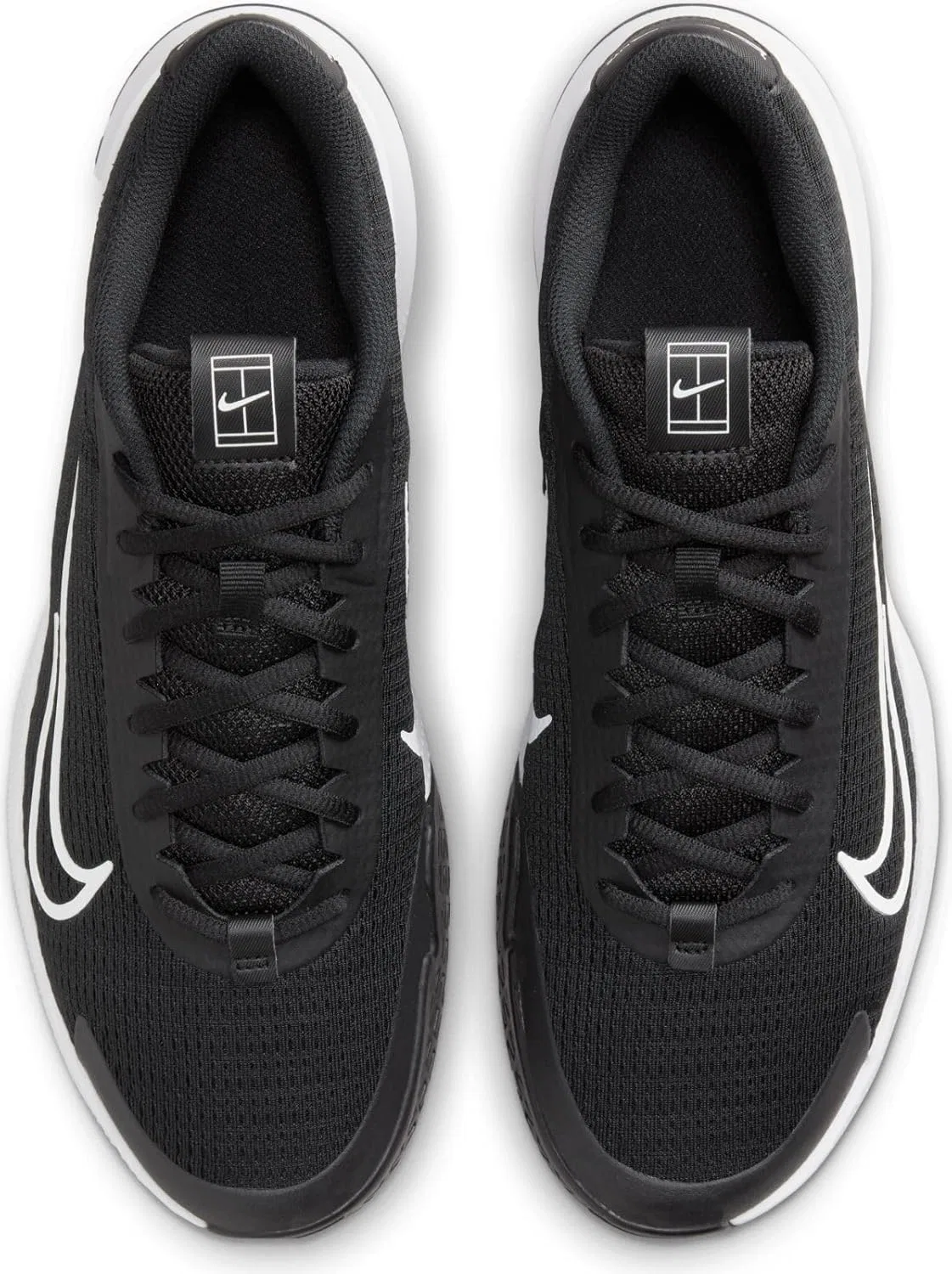 Кроссовки теннисные Nike, Black White — фото 3