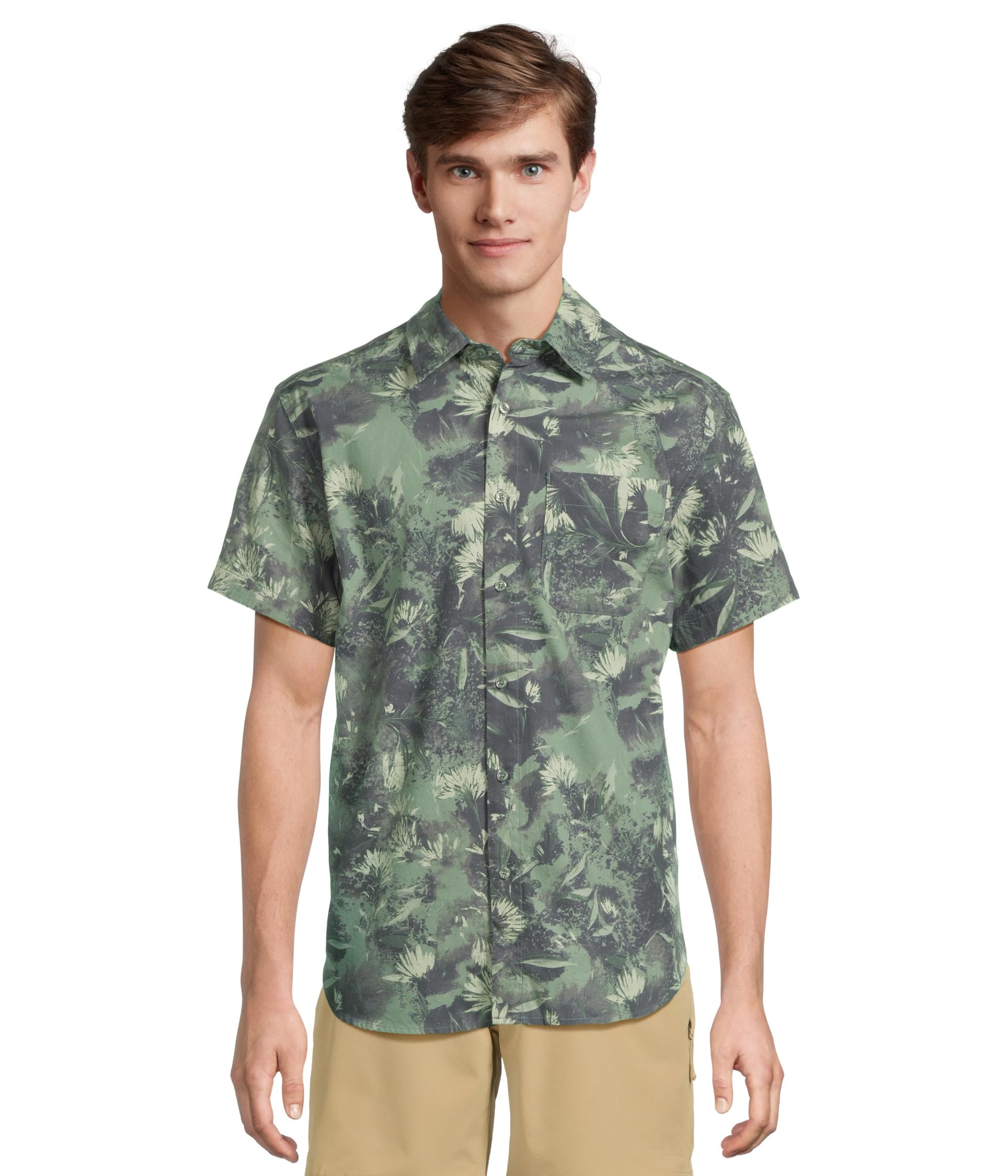 

Рубашка The North Face Short Sleeve Baytrail Pattern Shirt, Duck Green Prairie Flowers Print