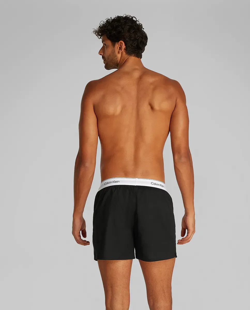 Набор из 3 свободных боксеров slim - Icon Cotton Stretch Calvin Klein, черный — фото 3