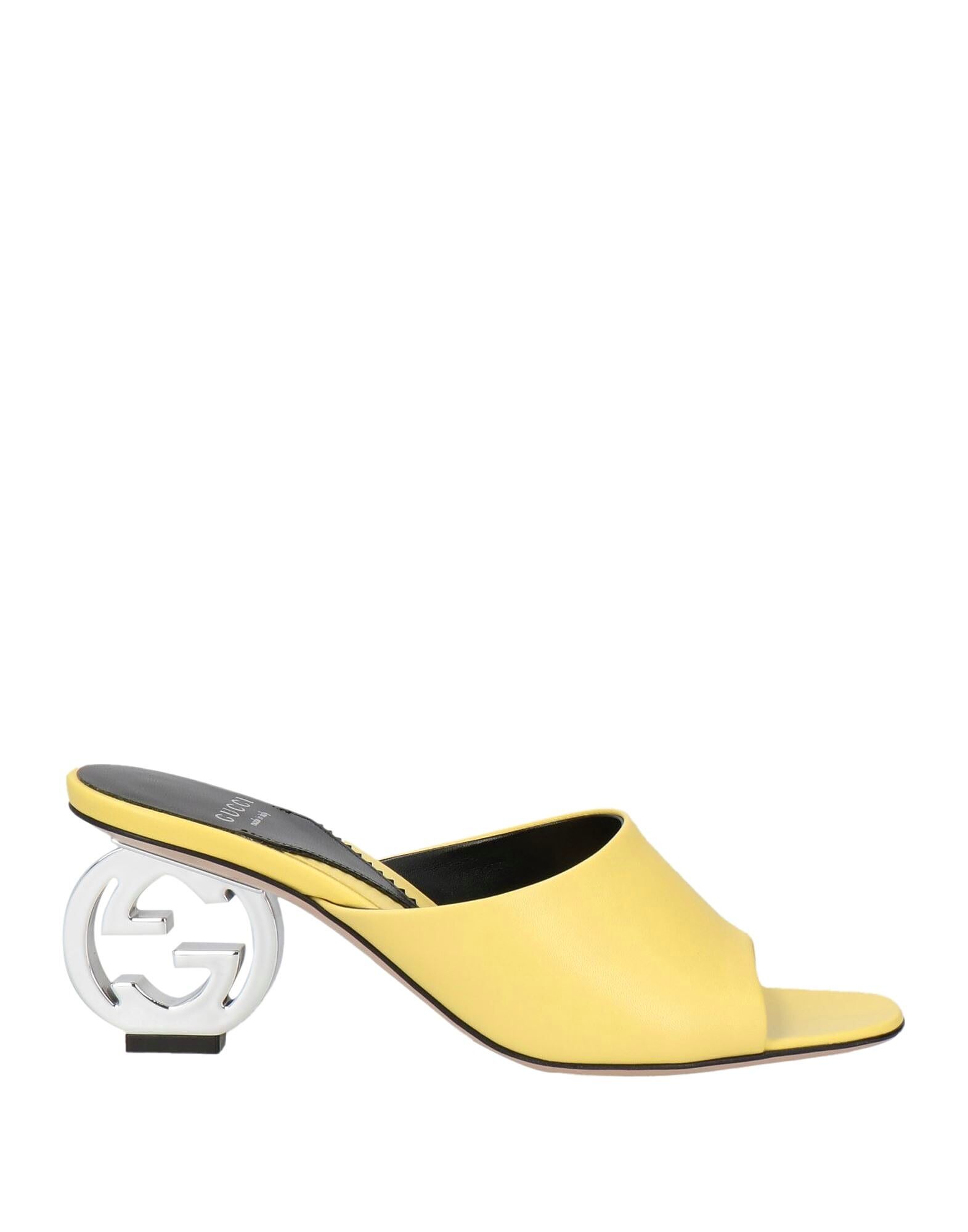 Сандалии Gucci, желтый