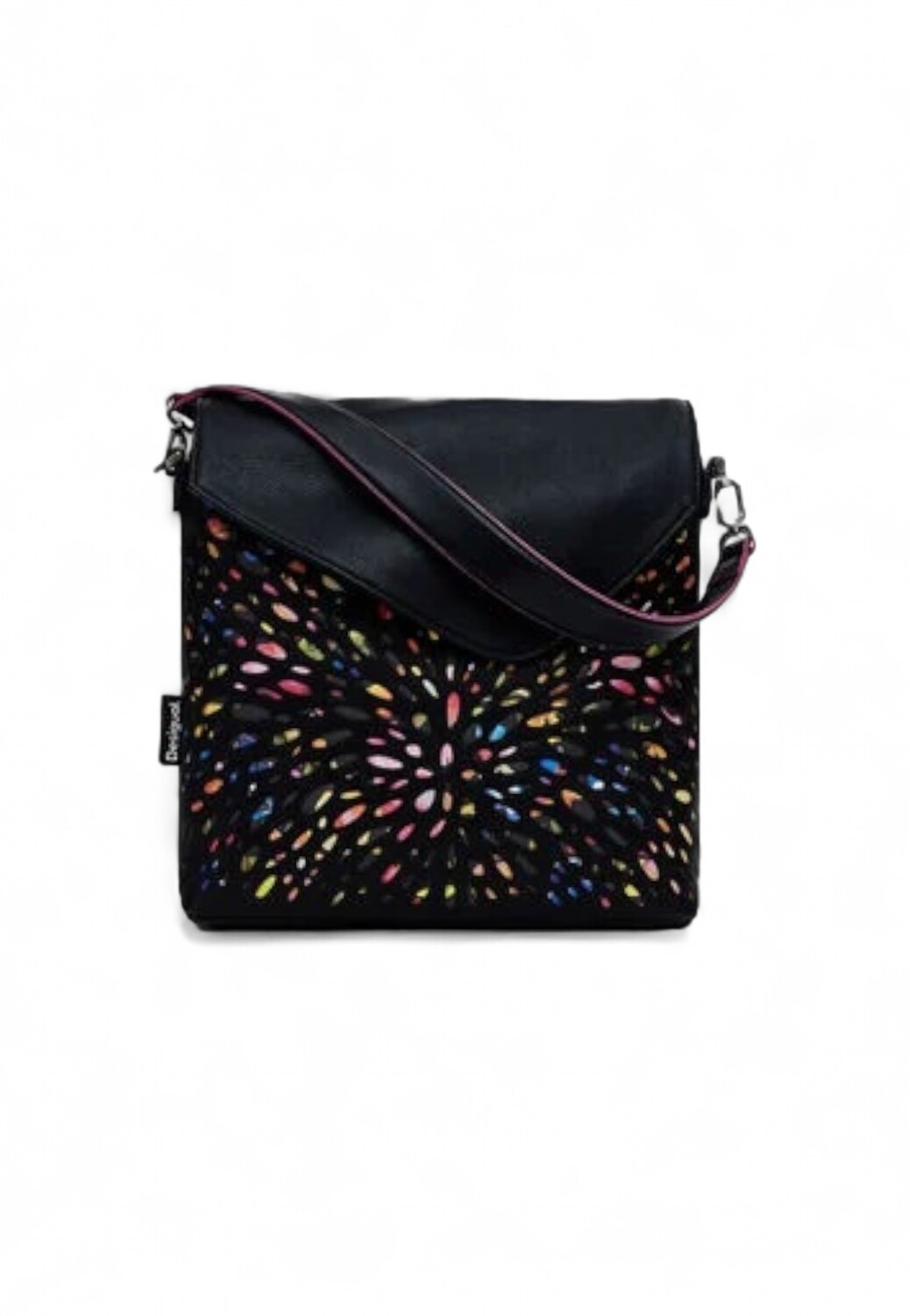 

Сумка Desigual с цветным принтом, черный