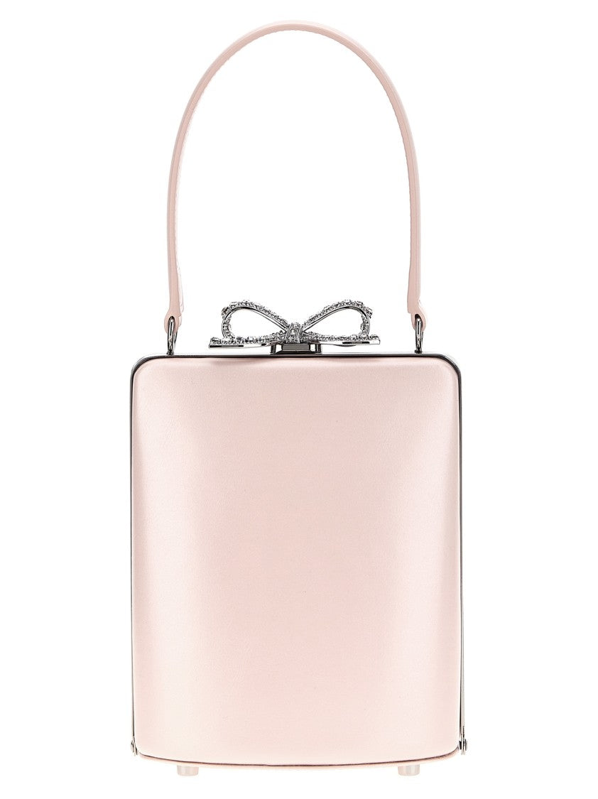

Сумка 'Pink Leather Mini Bow' из розовой кожи с мини-бантом Self-Portrait