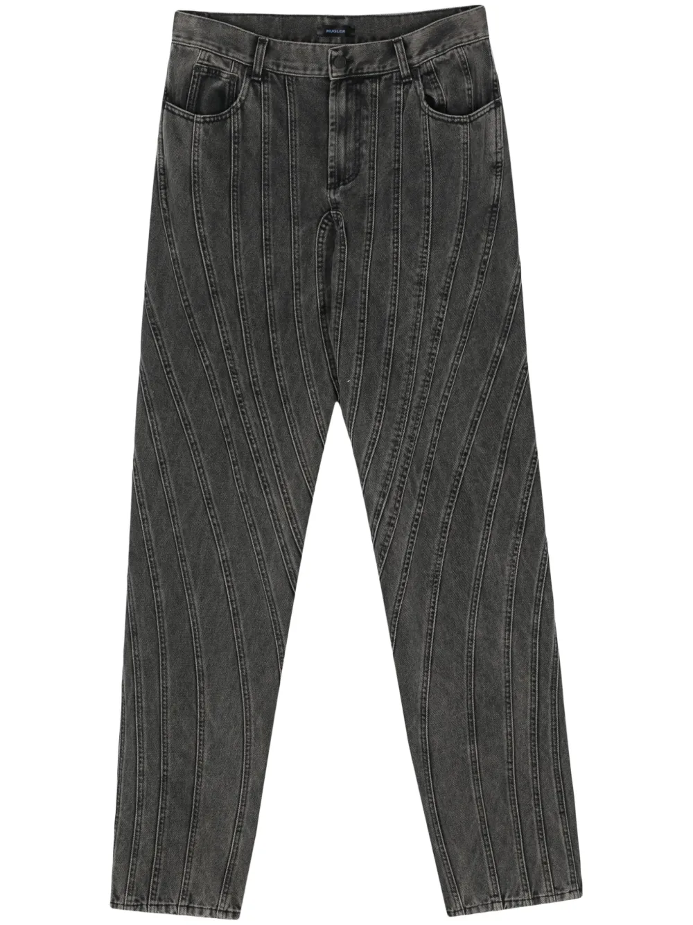 

Джинсы со вставками Mugler, черный