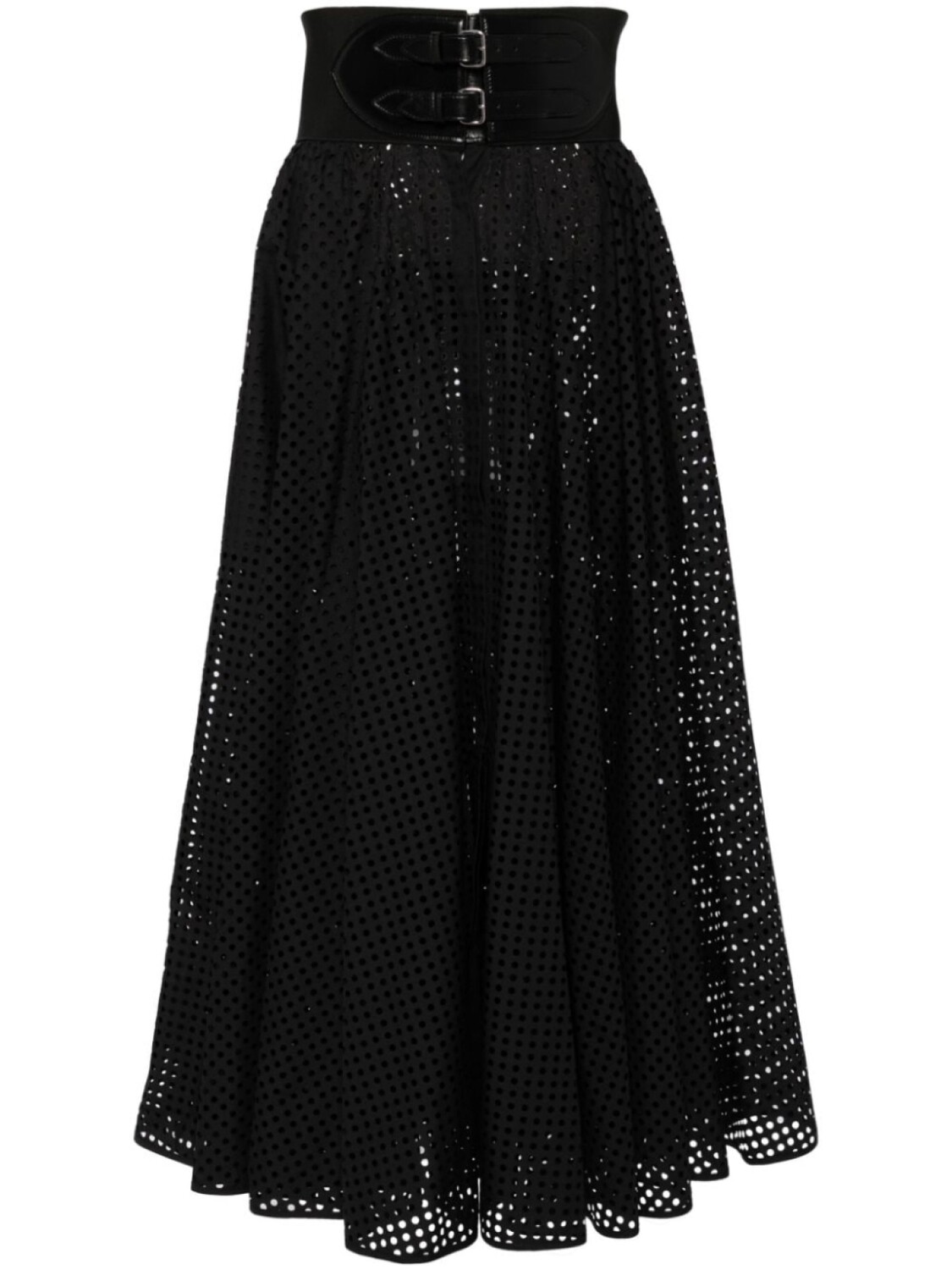 

Расклешенная юбка Alaïa, черный