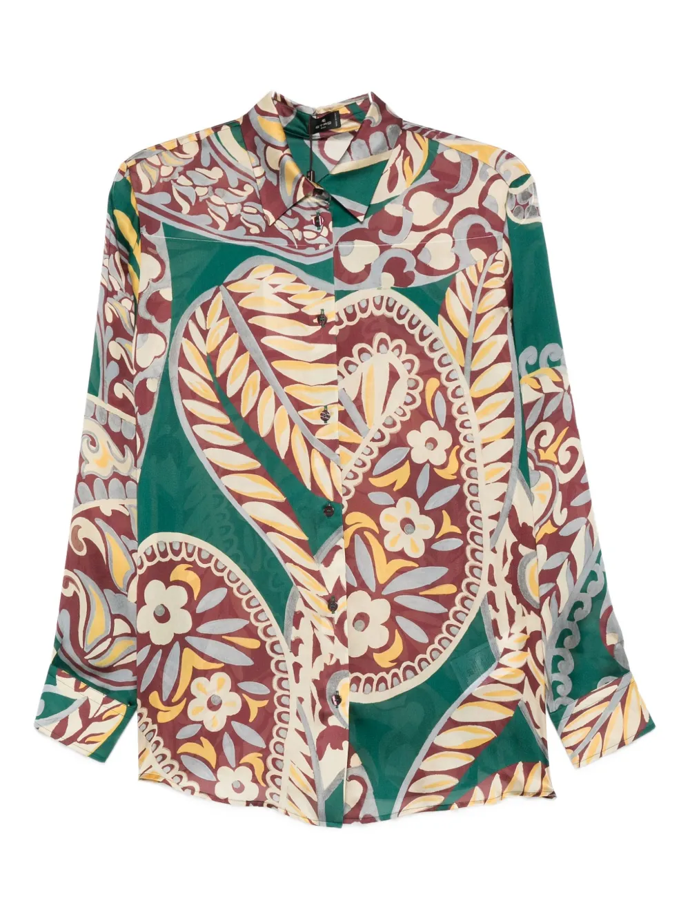 

Рубашка с принтом пейсли Etro, зеленый