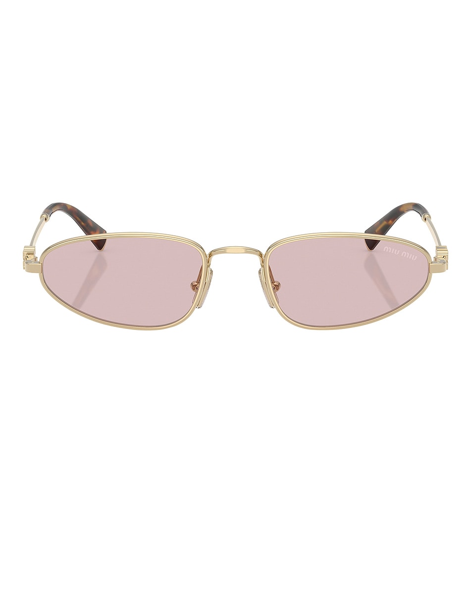 

Узкие солнцезащитные очки Miu Miu, Pale Gold