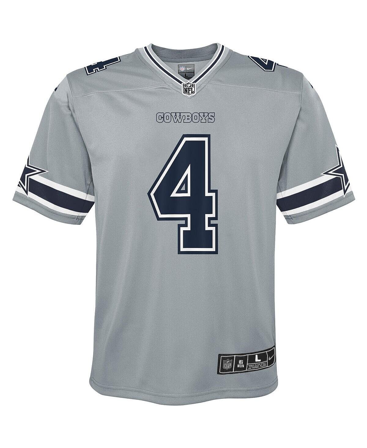 Джерси Big Boys Dak Prescott Silver Dallas Cowboys Inverted Team Game Nike — фото 3