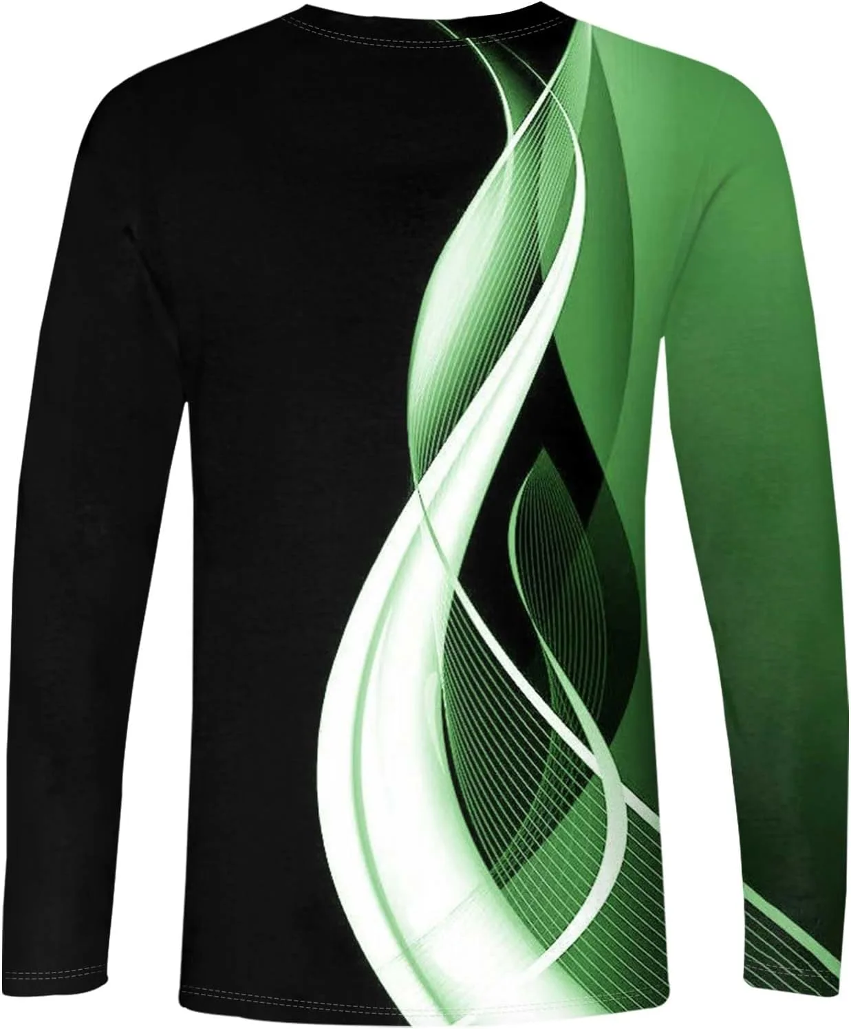 Мужская футболка с длинным рукавом и круглым вырезом, Casual, Stretch Soft, S-4XL — фото 2