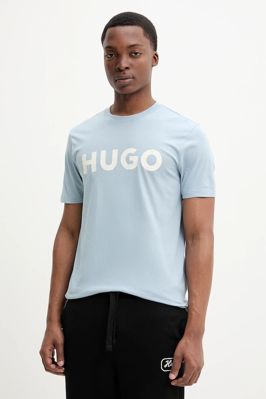 

Хлопковая футболка Hugo, синий