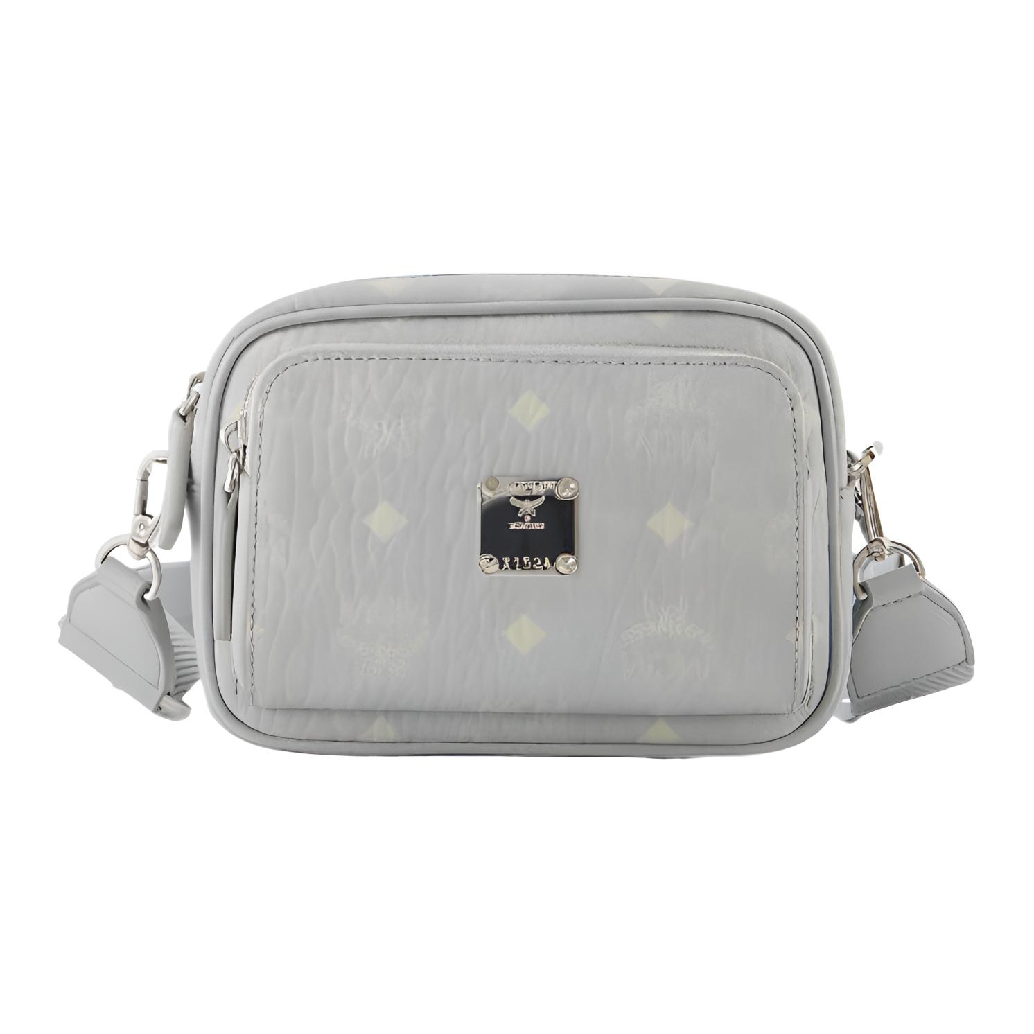 

MCM Женская сумка через плечо VisetosAren с отделкой из кожи наппа, очень миниатюрная, серая