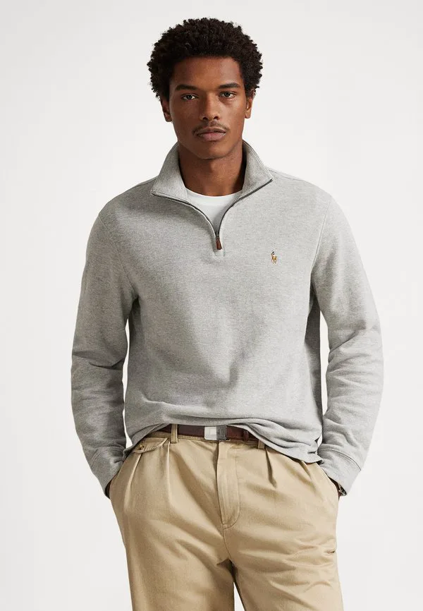 Свитер estaterib с застежкой-молнией до четверти длины Polo Ralph Lauren, Andover Heather