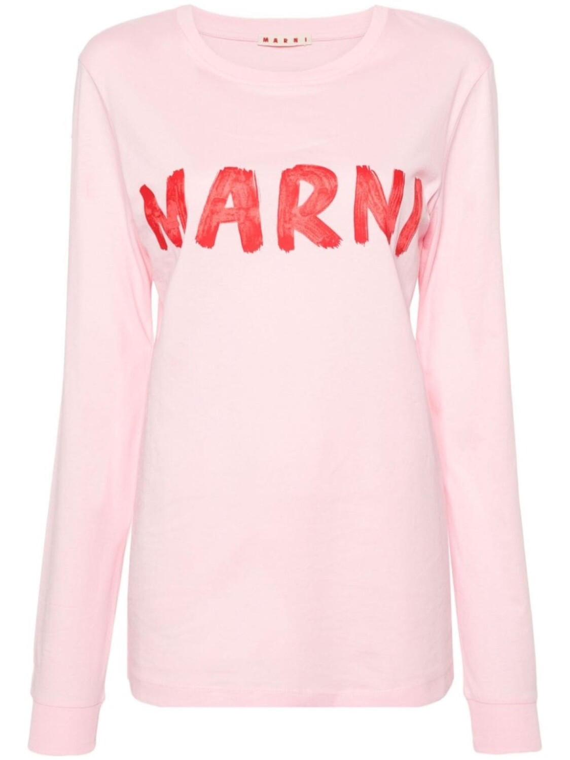 

Marni футболка с логотипом, розовый