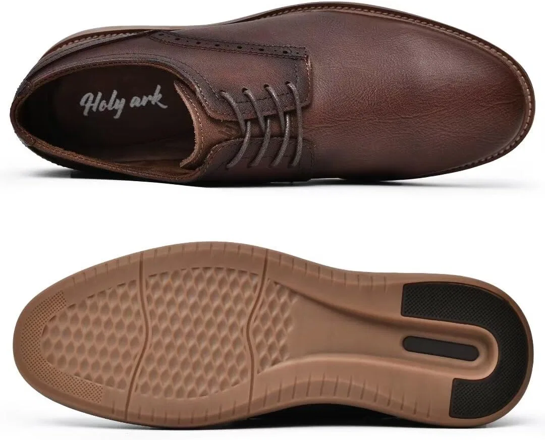 Мужские повседневные кроссовки Oxford Sneakers Originals на шнуровке Holy ark, Brown 2393 — фото 3
