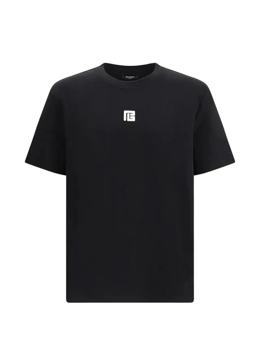 

Футболка с вышитым логотипом Balmain, черный