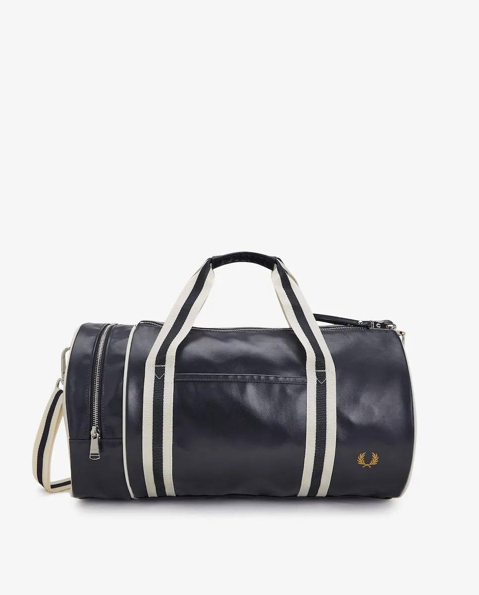 

Классическая мужская спортивная сумка в виде бочки Fred Perry, темно-синий