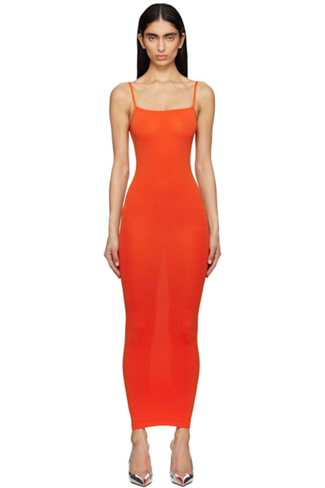 

Платье Fatal Maxi с красными бретельками Wolford