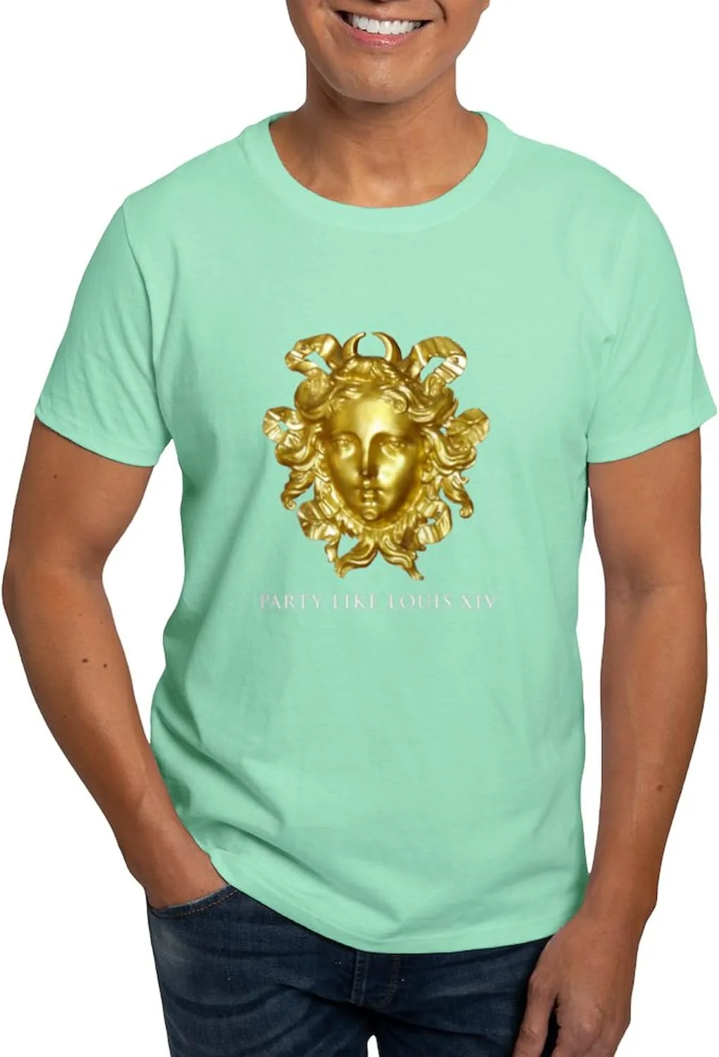 

Футболка мужская Party Like Louis XIV, черная, 100% хлопок CafePress
