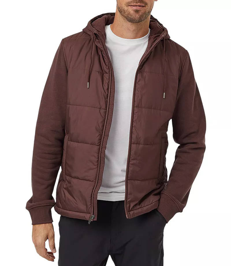 

Мужская гибридная толстовка Tentree Cloud Shell, цвет Deep Mahogany