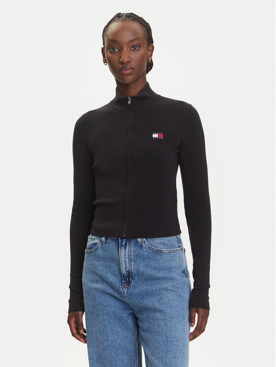 

Облегающий кардиган DW0DW20967 Tommy Jeans, черный