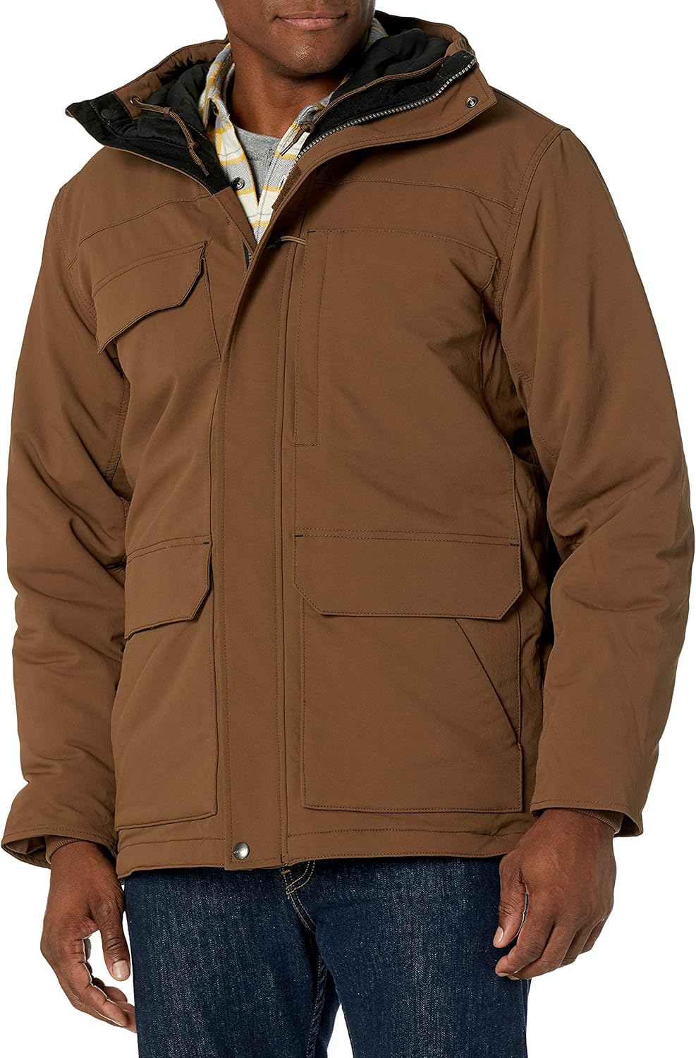 

Мужская утепленная традиционная куртка Carhartt Super Dux свободного кроя 105002, Coffee