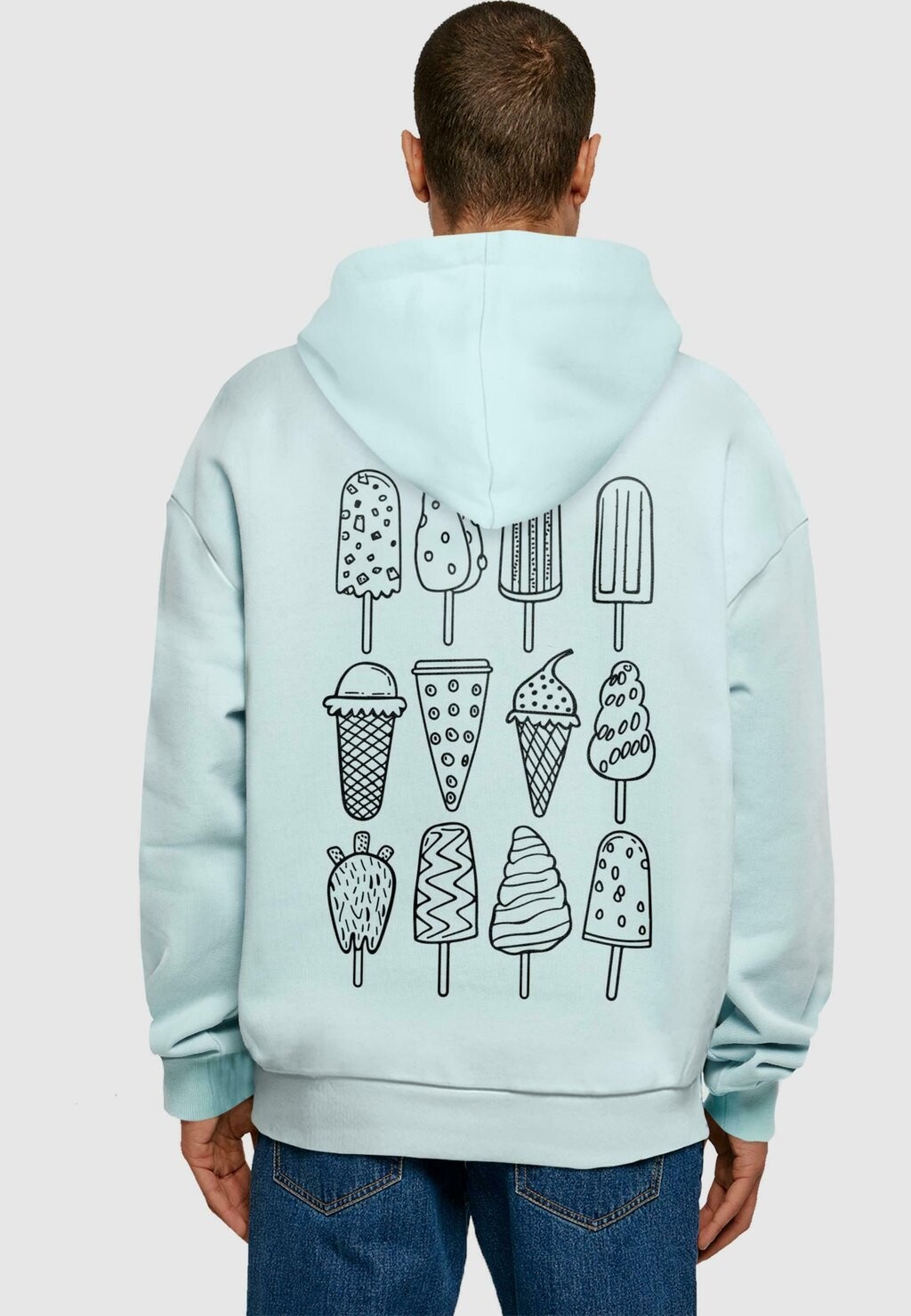 

Толстовка с капюшоном ICE CREAM Merchcode, синий