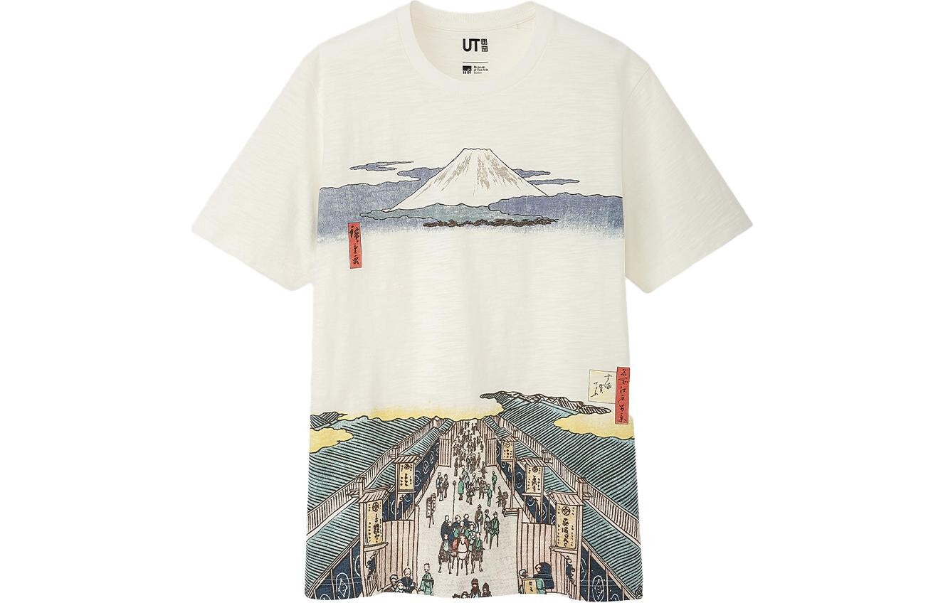 

UNIQLO Футболка унисекс, молочный