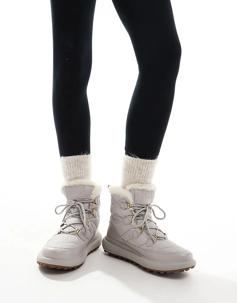 Ботинки женские Helly Hansen Willetta 2 mid короткие с мехом, серый — фото 4