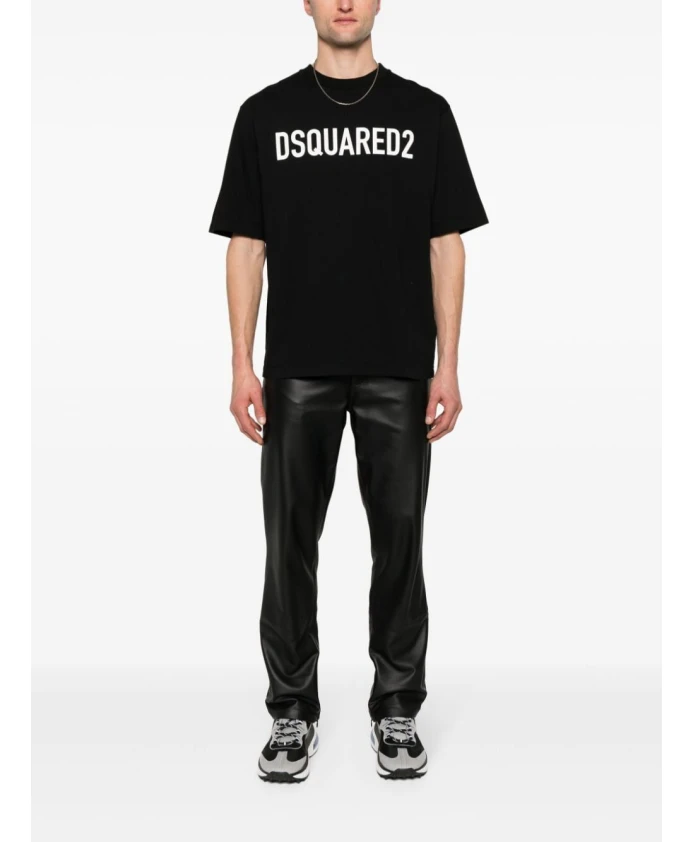 Черная базовая футболка Dsquared2, черный — фото 4