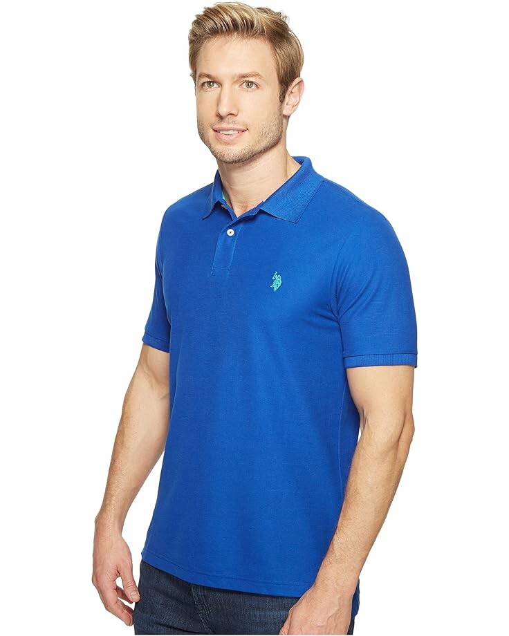 

Поло U.S. POLO ASSN. Ultimate Pique Polo Shirt, цвет Blue Raft