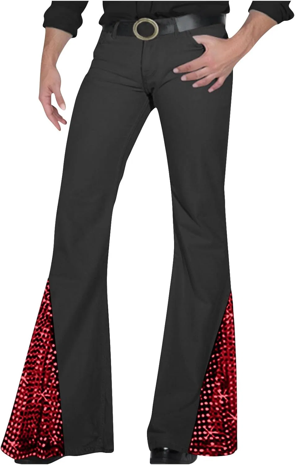 Джинсы расклешенные Men's Relaxed Fit, Red generic