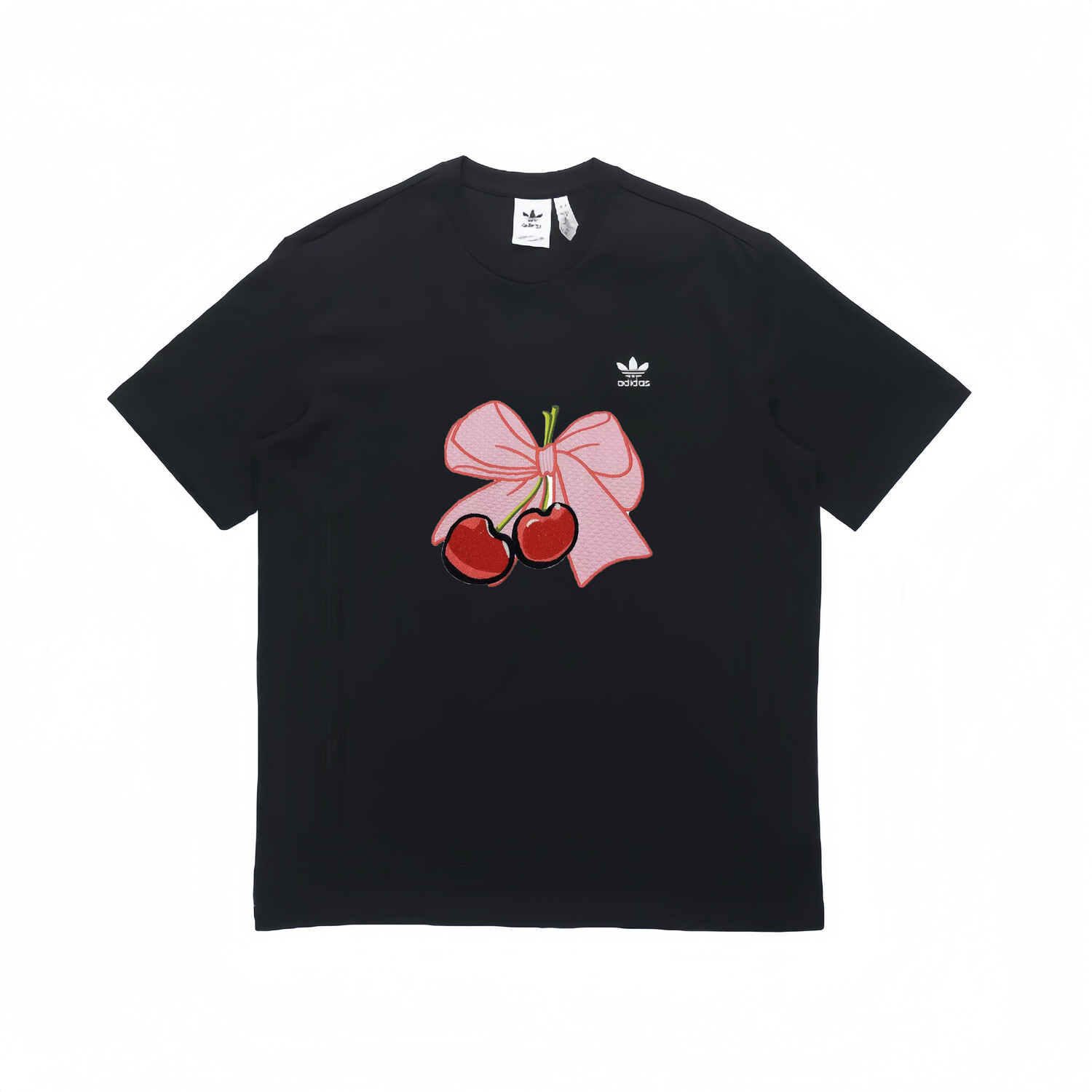 

Футболка с трилистником унисекс, черная Adidas Originals, черный